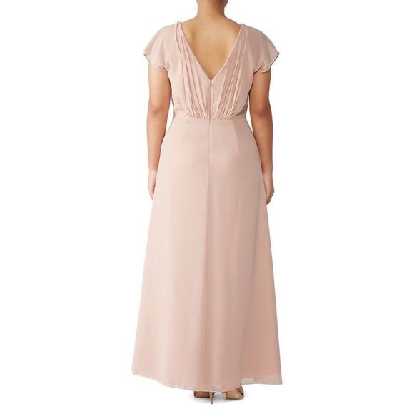 MONIQUE LHUILLIER BRIDESMAIDS Gwen A Line Gown - Picture 2 of 12